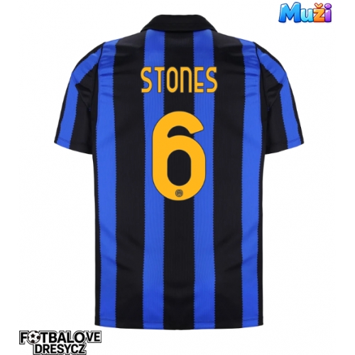 Inter Milan John Stones #6 Domácí Dres 2026-27 Krátký Rukáv Inter Milan John Stones #6 Domácí Dres 2026-27 Krátký Rukáv